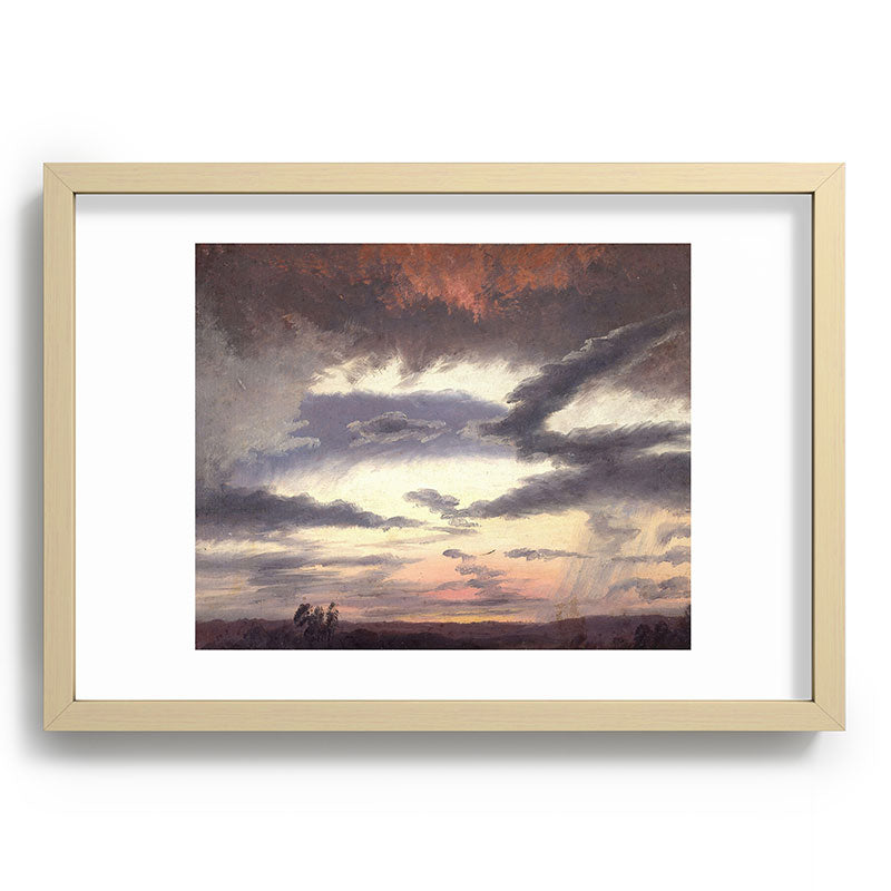 "Cloud Study" by Knud Baade, 1838 Framed Art Print