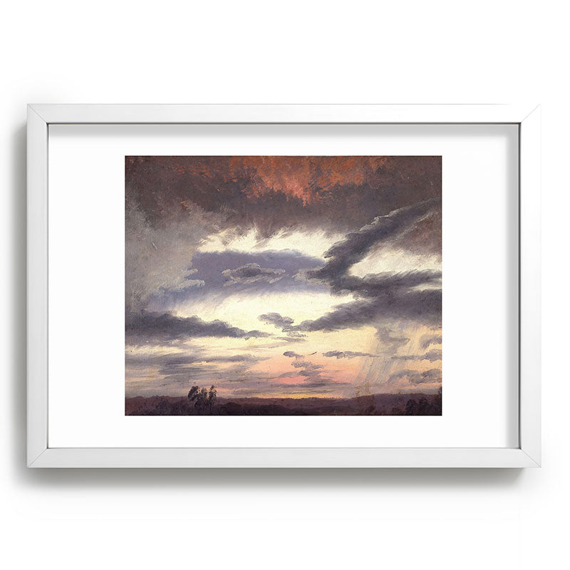 "Cloud Study" by Knud Baade, 1838 Framed Art Print