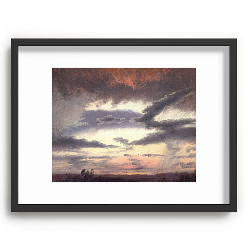 "Cloud Study" by Knud Baade, 1838 Framed Art Print