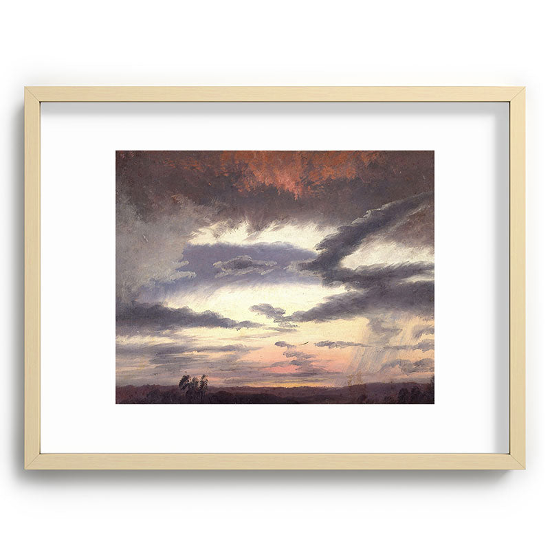 "Cloud Study" by Knud Baade, 1838 Framed Art Print