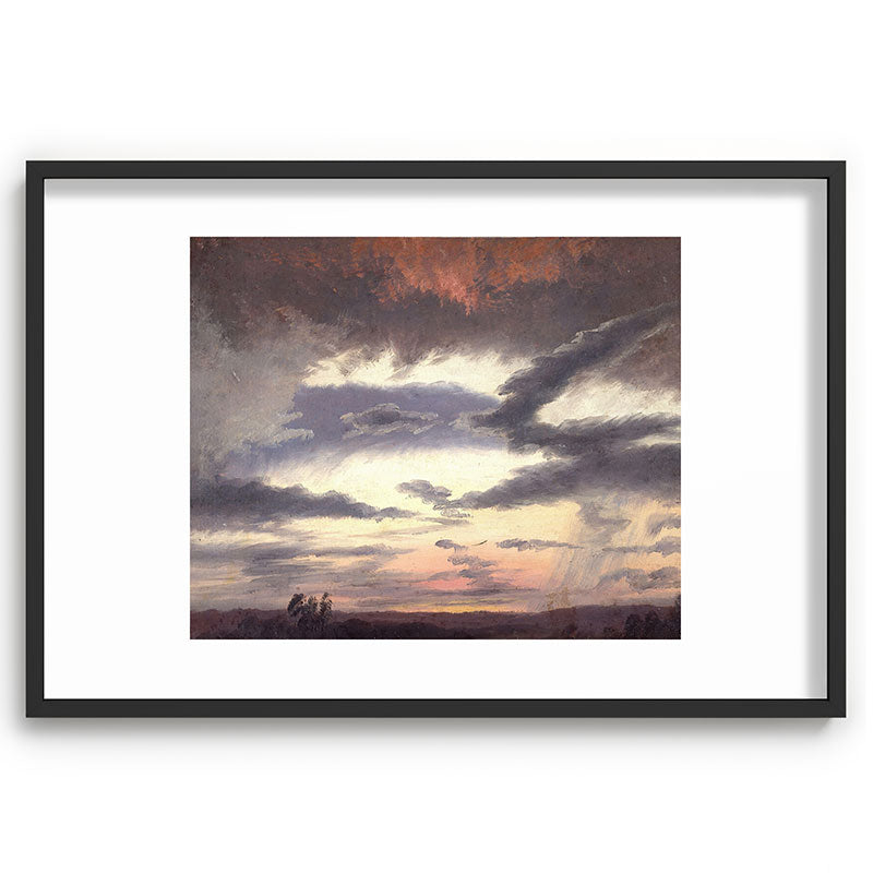"Cloud Study" by Knud Baade, 1838 Framed Art Print