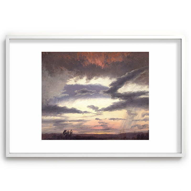 "Cloud Study" by Knud Baade, 1838 Framed Art Print