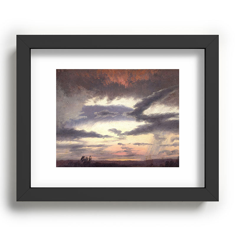 "Cloud Study" by Knud Baade, 1838 Framed Art Print