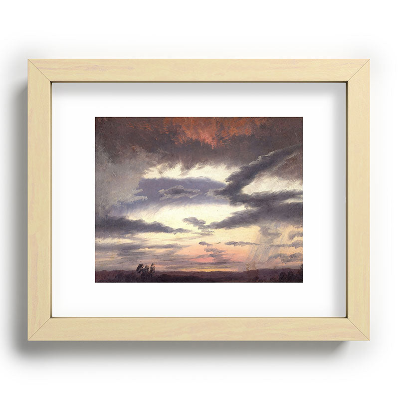 "Cloud Study" by Knud Baade, 1838 Framed Art Print
