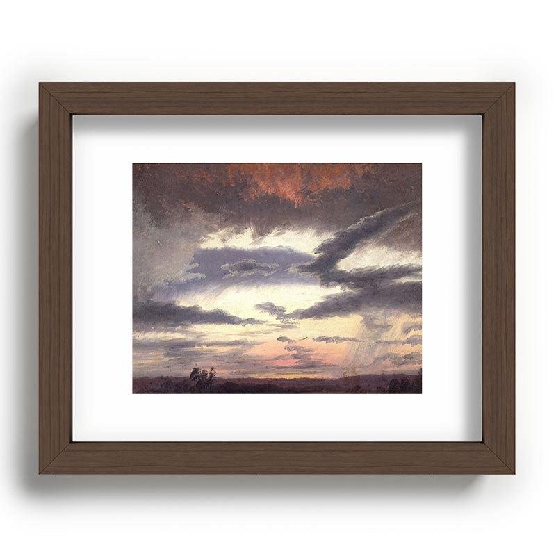 "Cloud Study" by Knud Baade, 1838 Framed Art Print