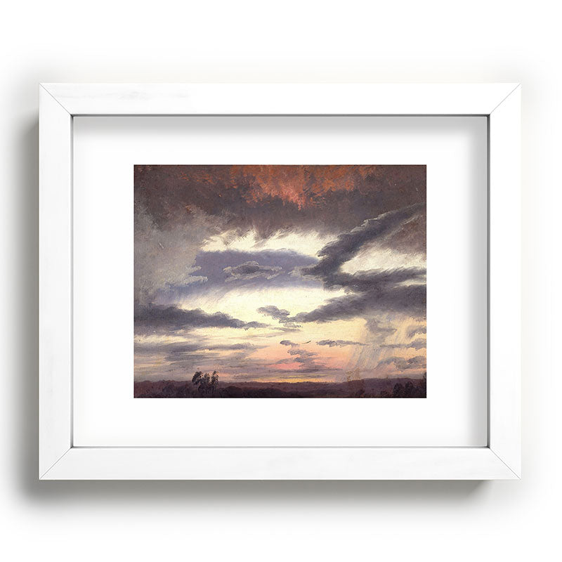 "Cloud Study" by Knud Baade, 1838 Framed Art Print