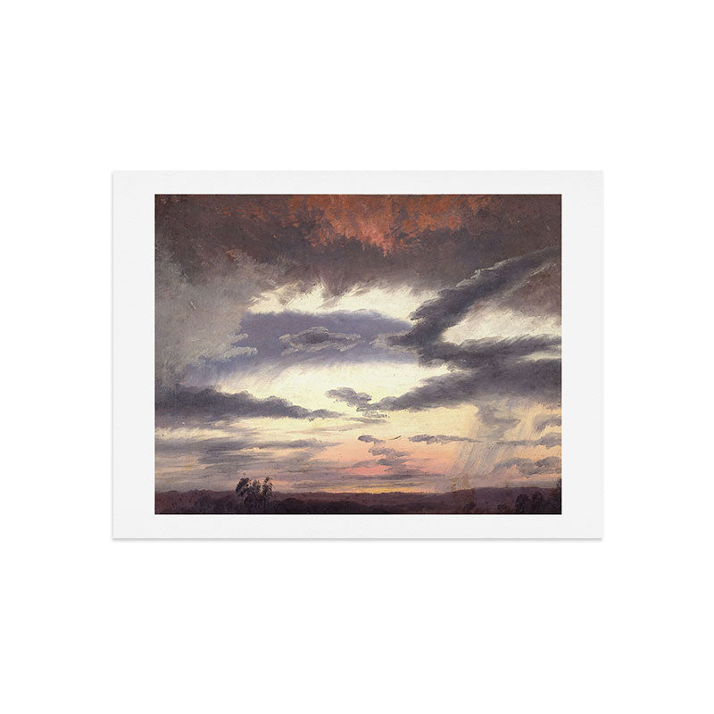 "Cloud Study" by Knud Baade, 1838 Art Print