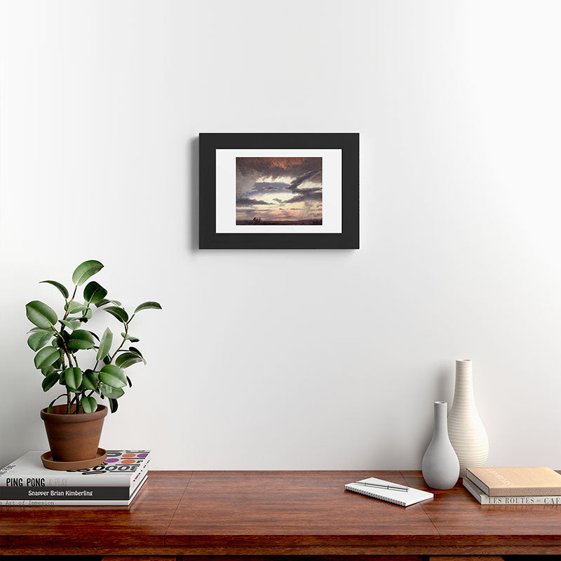 "Cloud Study" by Knud Baade, 1838 Framed Art Print