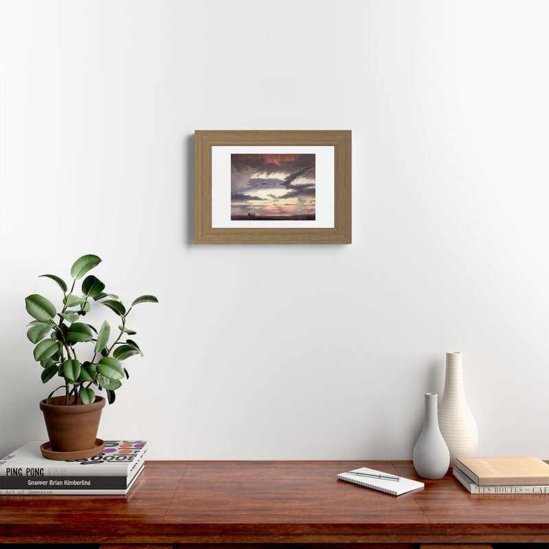 "Cloud Study" by Knud Baade, 1838 Framed Art Print