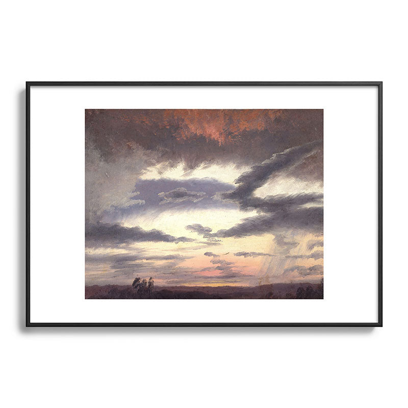 "Cloud Study" by Knud Baade, 1838 Framed Art Print
