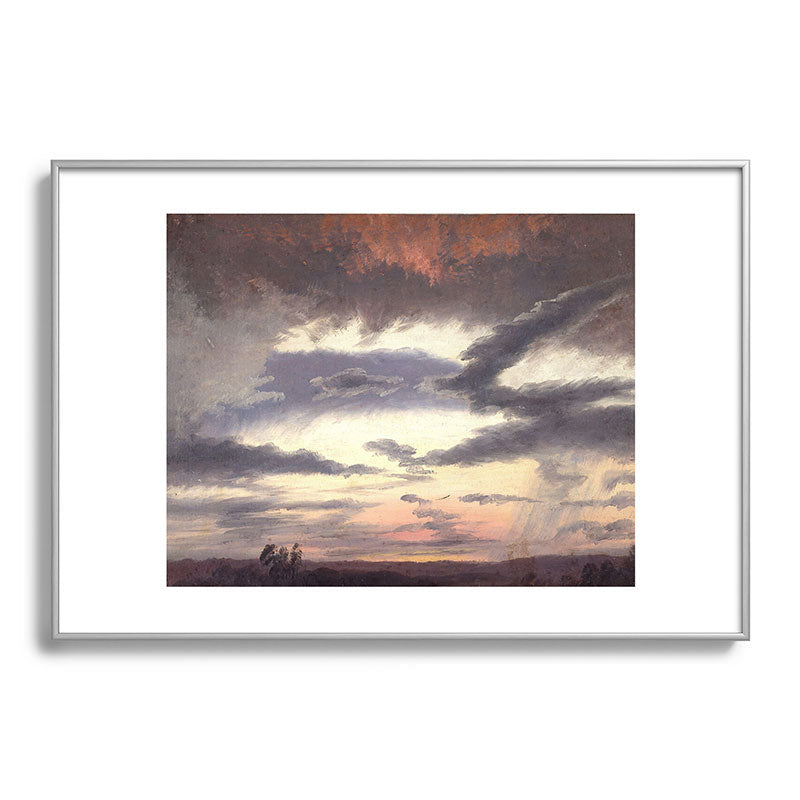 "Cloud Study" by Knud Baade, 1838 Framed Art Print