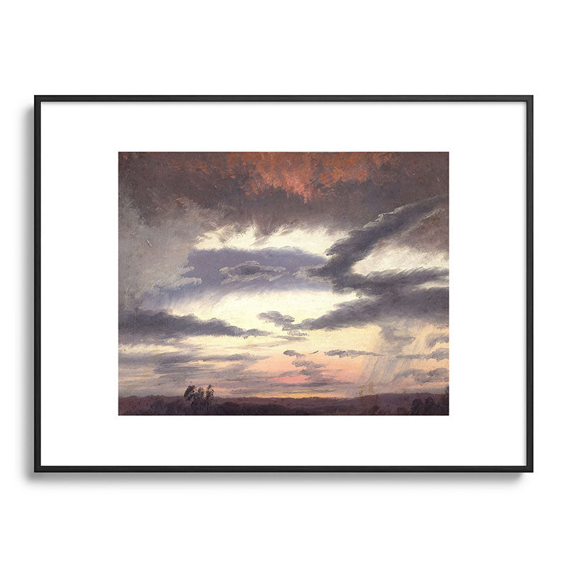 "Cloud Study" by Knud Baade, 1838 Framed Art Print