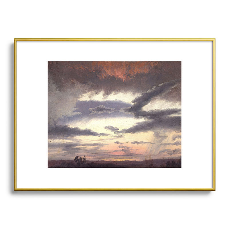 "Cloud Study" by Knud Baade, 1838 Framed Art Print