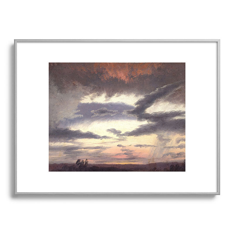 "Cloud Study" by Knud Baade, 1838 Framed Art Print