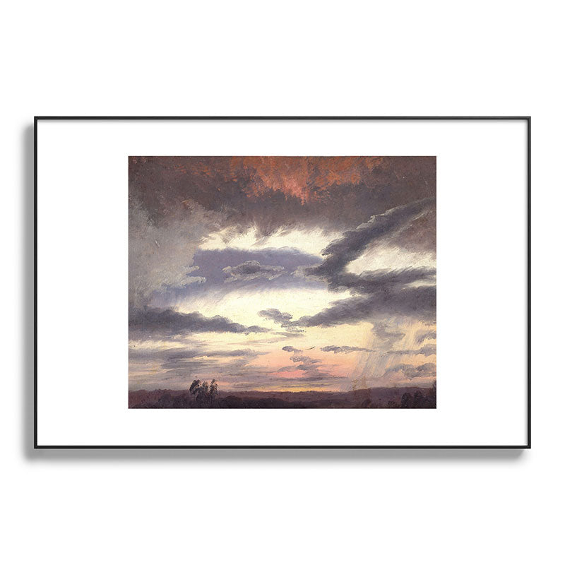 "Cloud Study" by Knud Baade, 1838 Framed Art Print