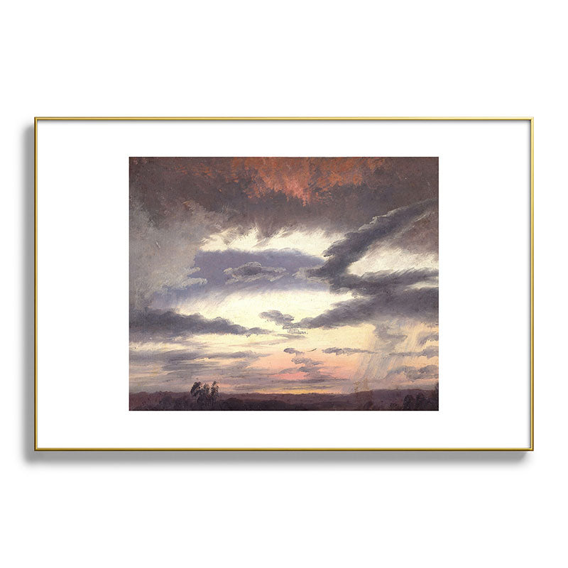"Cloud Study" by Knud Baade, 1838 Framed Art Print