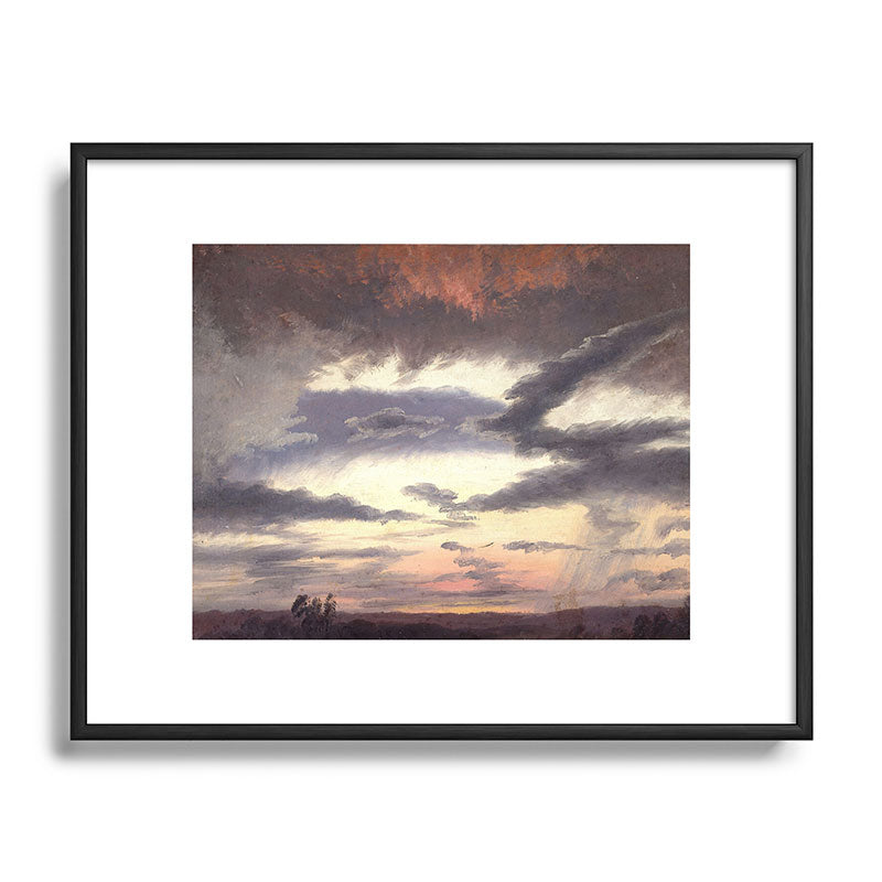 "Cloud Study" by Knud Baade, 1838 Framed Art Print