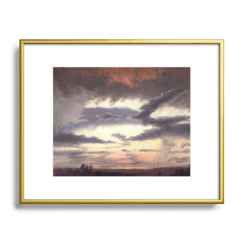"Cloud Study" by Knud Baade, 1838 Framed Art Print