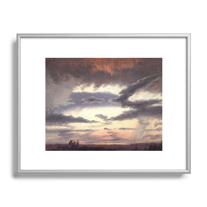 "Cloud Study" by Knud Baade, 1838 Framed Art Print