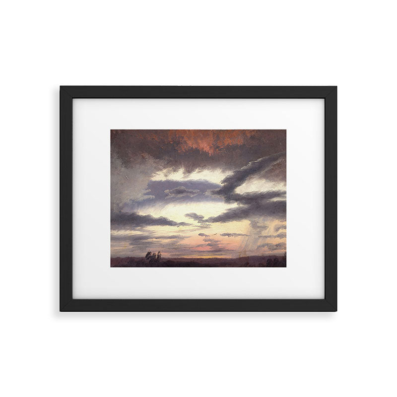 "Cloud Study" by Knud Baade, 1838 Framed Art Print