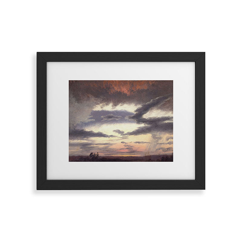 "Cloud Study" by Knud Baade, 1838 Framed Art Print