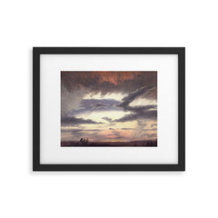 "Cloud Study" by Knud Baade, 1838 Framed Art Print