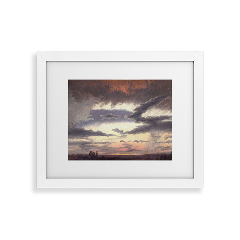 "Cloud Study" by Knud Baade, 1838 Framed Art Print