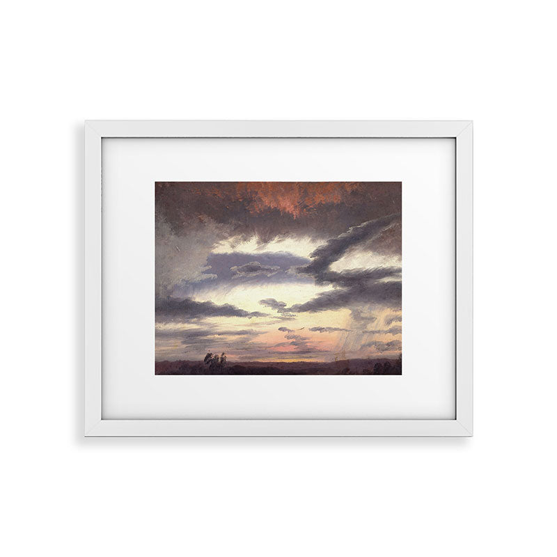 "Cloud Study" by Knud Baade, 1838 Framed Art Print
