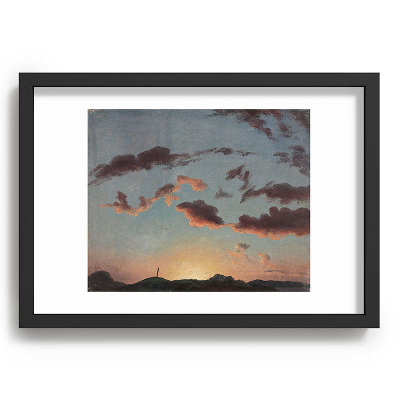 "Cloud Study" by Knud Baade, 1838 Framed Art Print