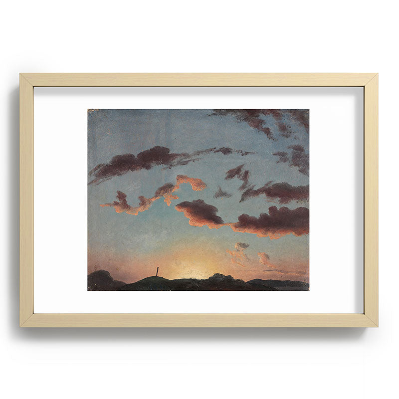 "Cloud Study" by Knud Baade, 1838 Framed Art Print