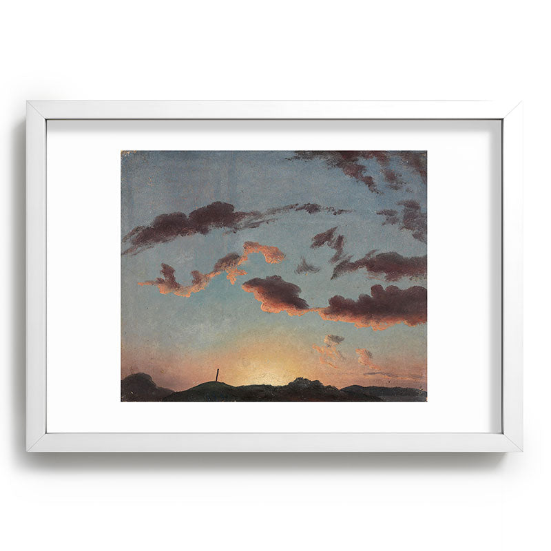 "Cloud Study" by Knud Baade, 1838 Framed Art Print