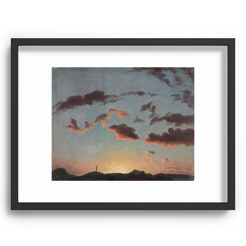 "Cloud Study" by Knud Baade, 1838 Framed Art Print