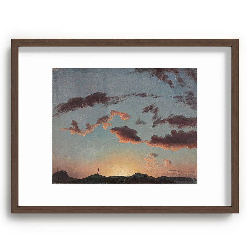 "Cloud Study" by Knud Baade, 1838 Framed Art Print