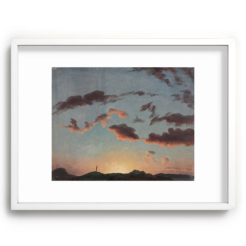 "Cloud Study" by Knud Baade, 1838 Framed Art Print