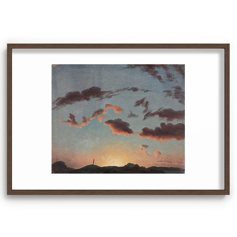 "Cloud Study" by Knud Baade, 1838 Framed Art Print