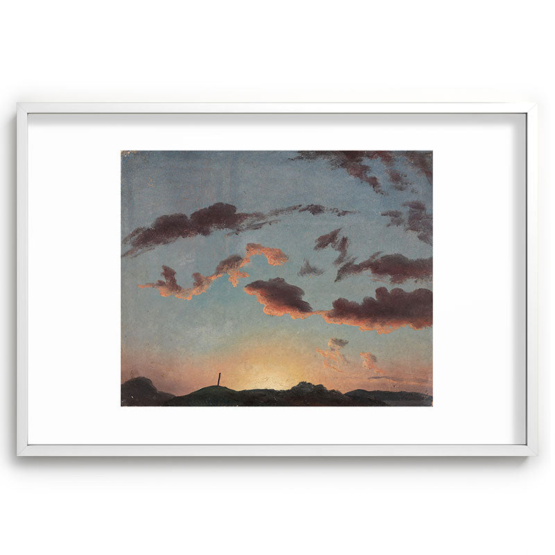 "Cloud Study" by Knud Baade, 1838 Framed Art Print