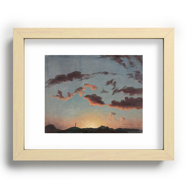 "Cloud Study" by Knud Baade, 1838 Framed Art Print