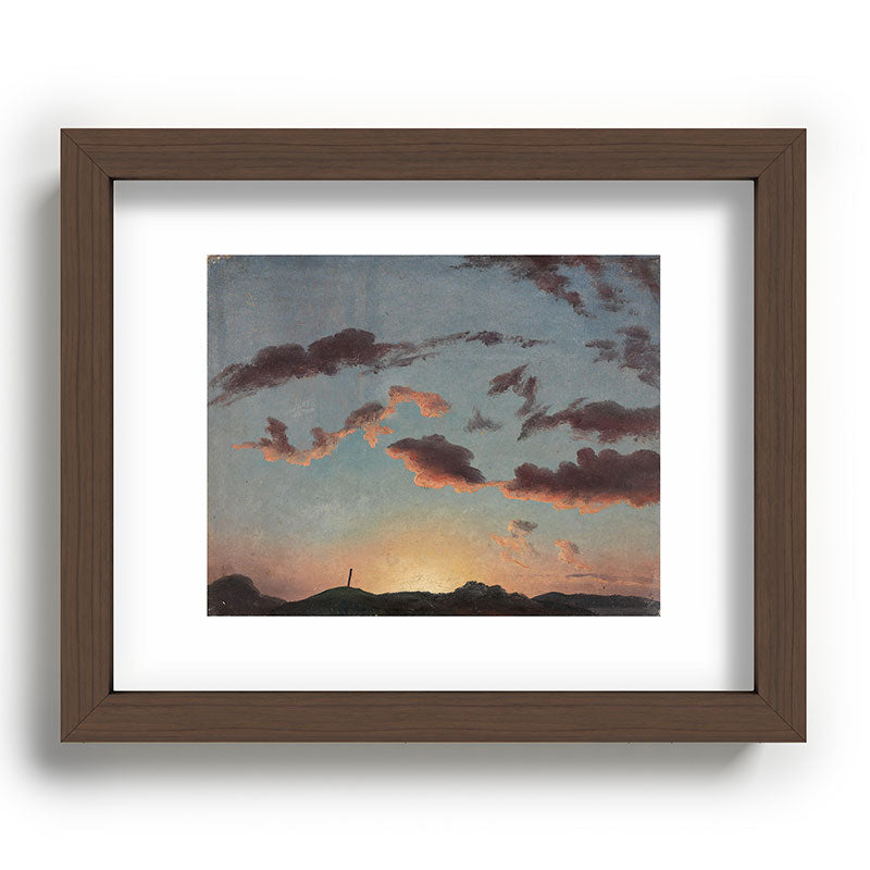 "Cloud Study" by Knud Baade, 1838 Framed Art Print
