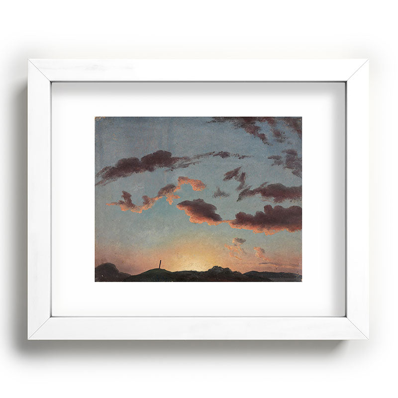 "Cloud Study" by Knud Baade, 1838 Framed Art Print