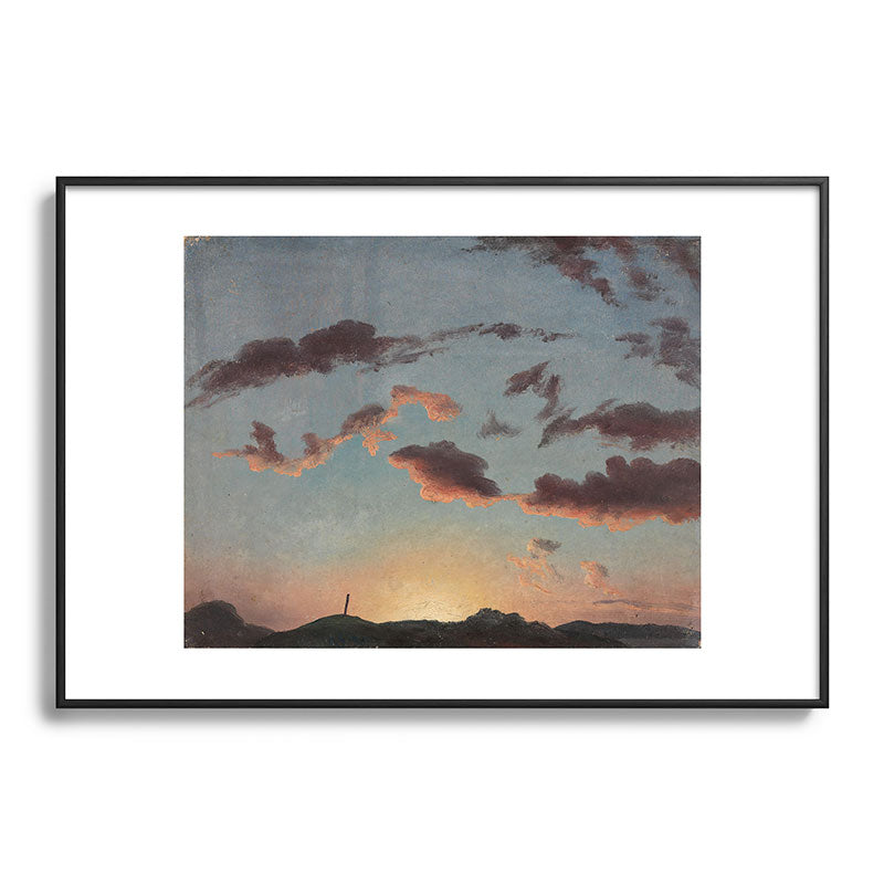 "Cloud Study" by Knud Baade, 1838 Framed Art Print