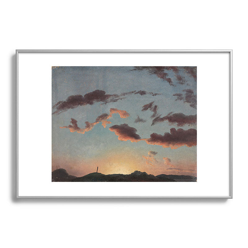 "Cloud Study" by Knud Baade, 1838 Framed Art Print