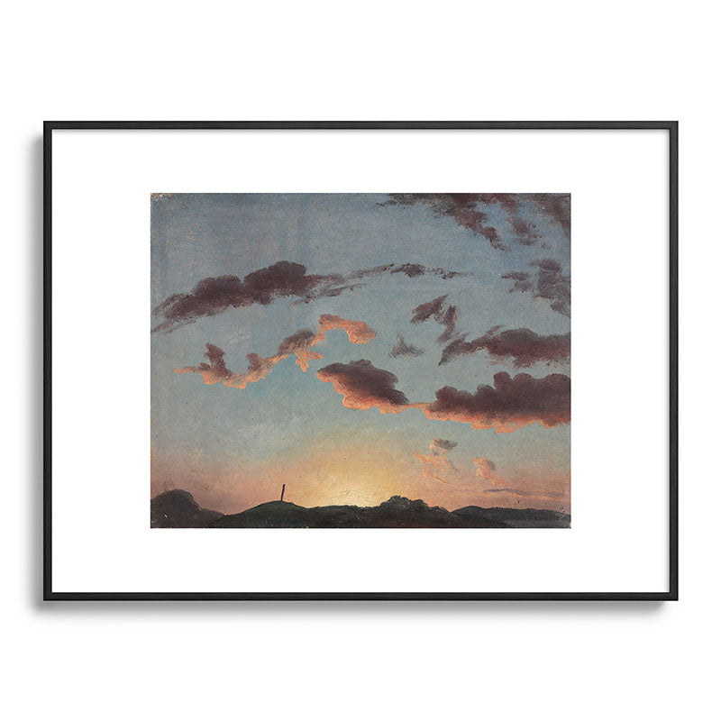 "Cloud Study" by Knud Baade, 1838 Framed Art Print