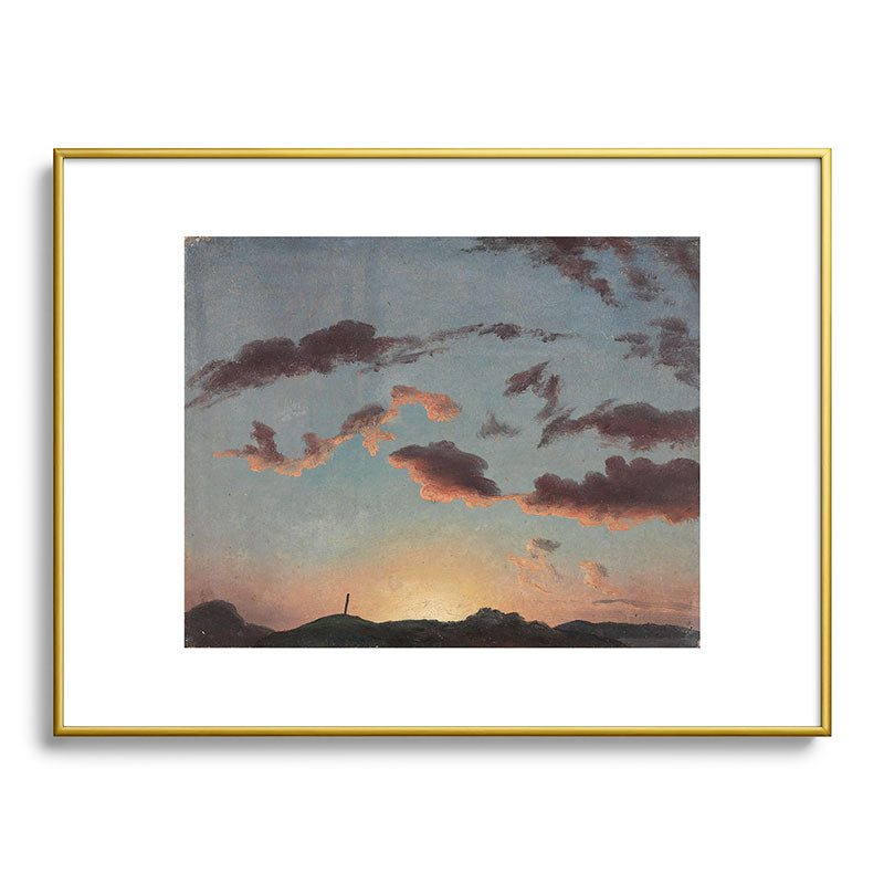 "Cloud Study" by Knud Baade, 1838 Framed Art Print