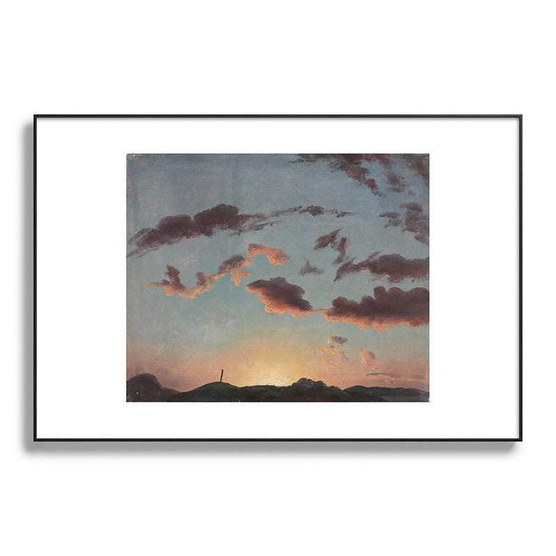 "Cloud Study" by Knud Baade, 1838 Framed Art Print
