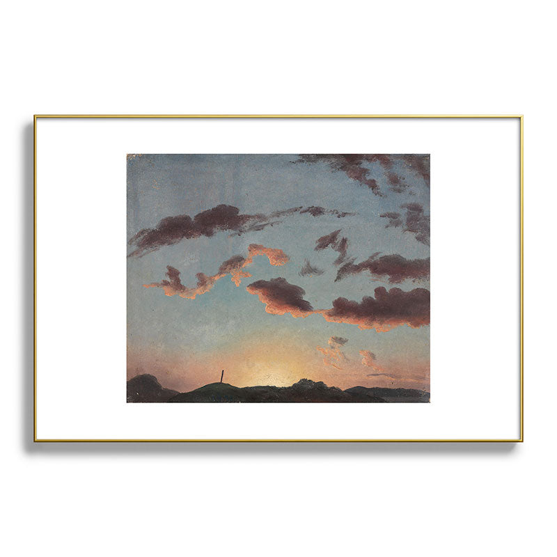 "Cloud Study" by Knud Baade, 1838 Framed Art Print