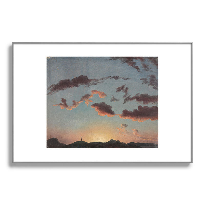 "Cloud Study" by Knud Baade, 1838 Framed Art Print