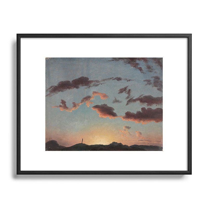 "Cloud Study" by Knud Baade, 1838 Framed Art Print