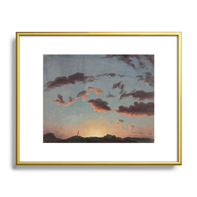 "Cloud Study" by Knud Baade, 1838 Framed Art Print