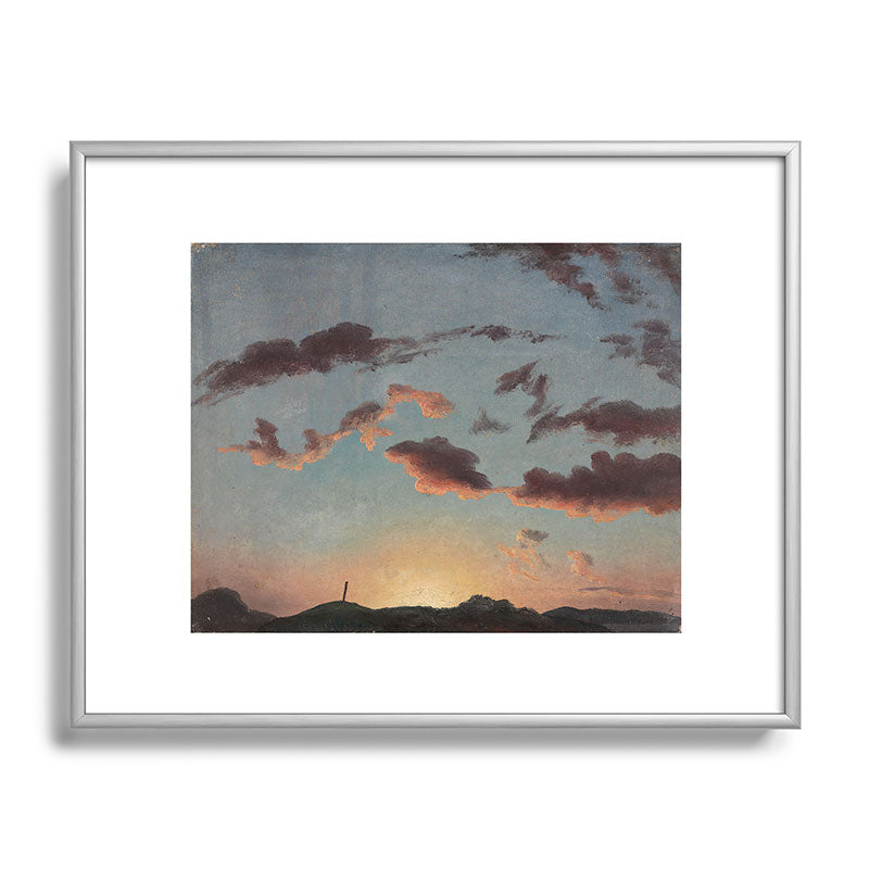 "Cloud Study" by Knud Baade, 1838 Framed Art Print