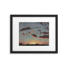 "Cloud Study" by Knud Baade, 1838 Framed Art Print